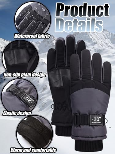 Image of SATINIOR 2 Pair Kids Winter Gloves