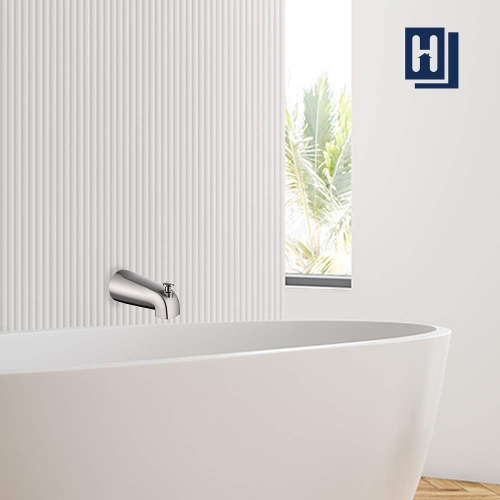 Buy Homelody Tub Spout Plug In Bathtub Faucet Wall Mount Tub Spout With Diverter 5 1 4 Inch Tub Faucet Bathtub Faucet For 1 2 Copper Pipe Brushed Nickel Online In Indonesia B089sx7ytm