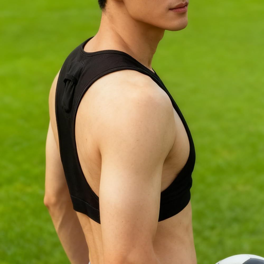 Football Training Quick-Dry Vest with GPS Sensor Pocket (No GPS, Only Vest) Sewn Design