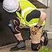 Klein Tools 60622 Knee Pad Compression Sleeve, Knee Support for Construction, Workers and Athletes, Black, S/M