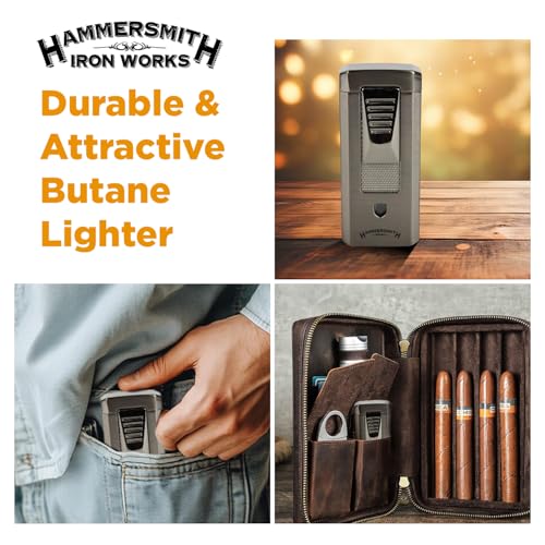 Encendedor soplete doble llama butano Hammersmith miniatura 5