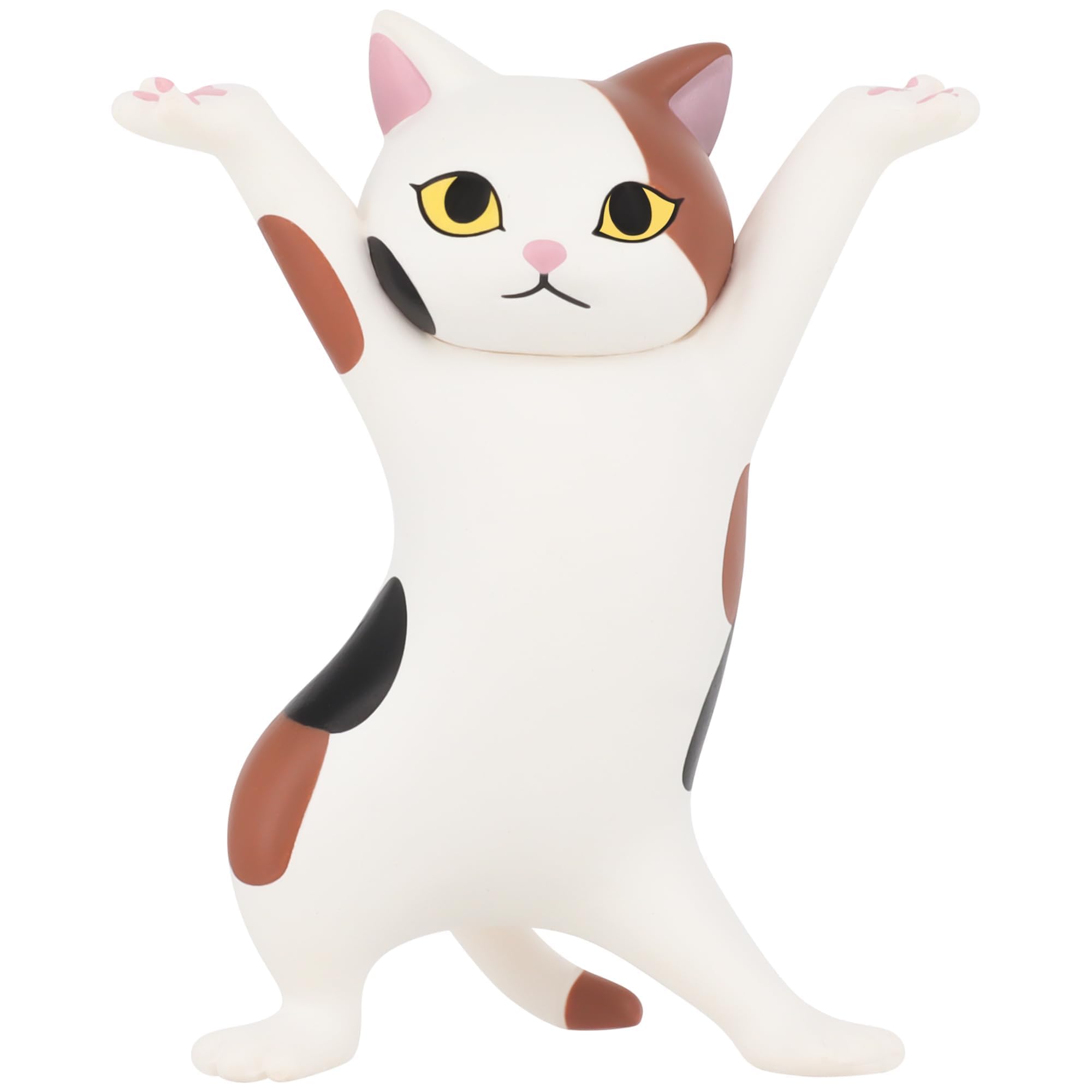 Cute Cat Pen Holder for Desk, Funny Cat Figurine Office Accessories, Unique Pencil Holder for Cat Lovers (MultiColor)