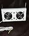 Deluxe RV Refrigerator Evaporator Fan w/LED & Grill
