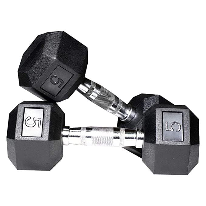 FELIDAE 5 kg Hex Dumbbell Set of 2 Pack of 2 - Image 5