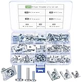 106 Pzr Rivetti per Auto Dadi a U Clip Auto, Viti Autofilettanti per Metallo, Viti fisse per Parafango auto carrozzeria, Dadi a u clip di fissaggio, vite carrozzeria per cruscotti, portiere, interni