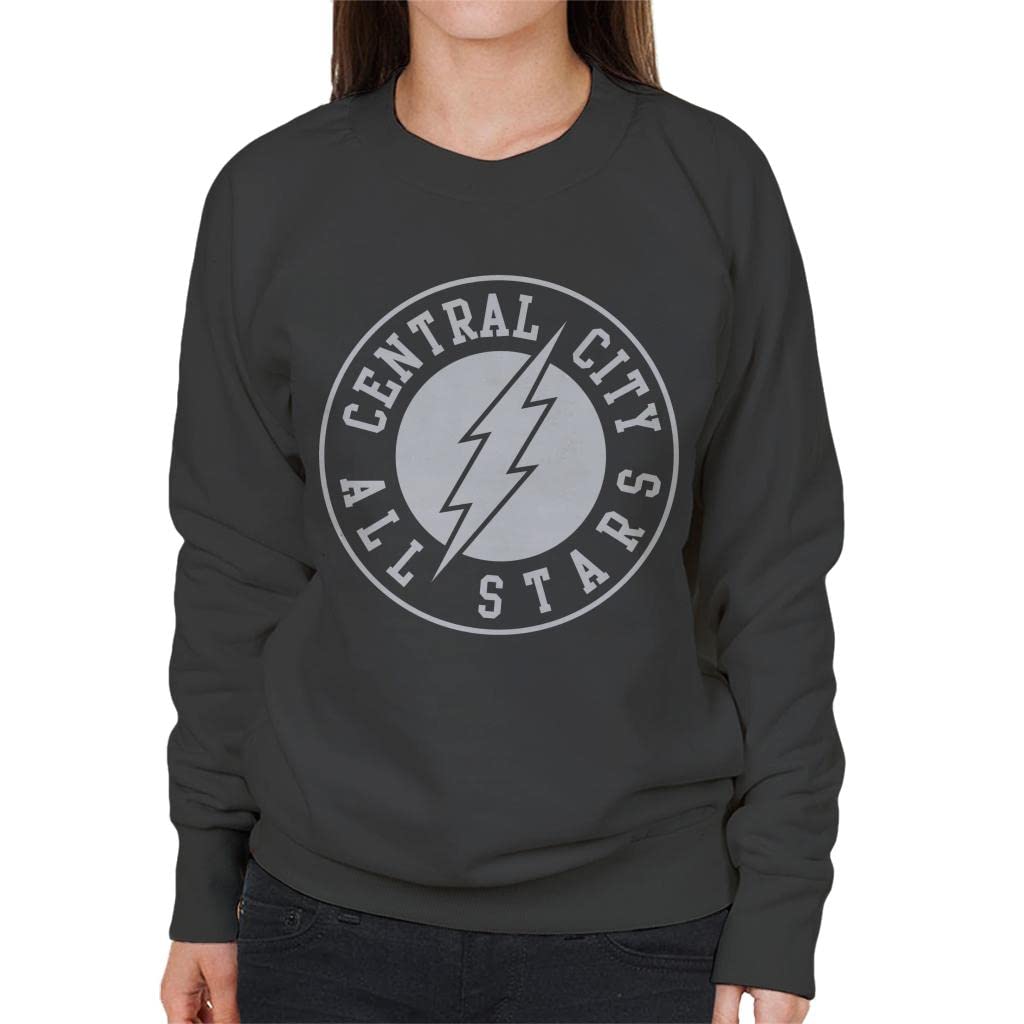 All+Every Bluza damska z logo Flash Central City All Stars Lightning, Grafitowy, S