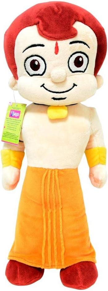 KRISHA KRAFTS Chhota Bheem Plush Toy, Yellow/Orange (40cm)