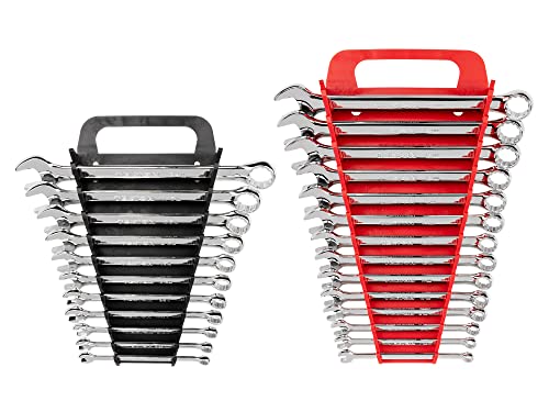 TEKTON Combination Wrench Set with Holders, 25-Piece (1/4-3/4 in., 6-19 mm) | WCB92301