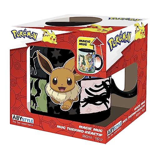 Taza Cerámica Cambia Color Pokémon Eevee 460ml miniatura 4