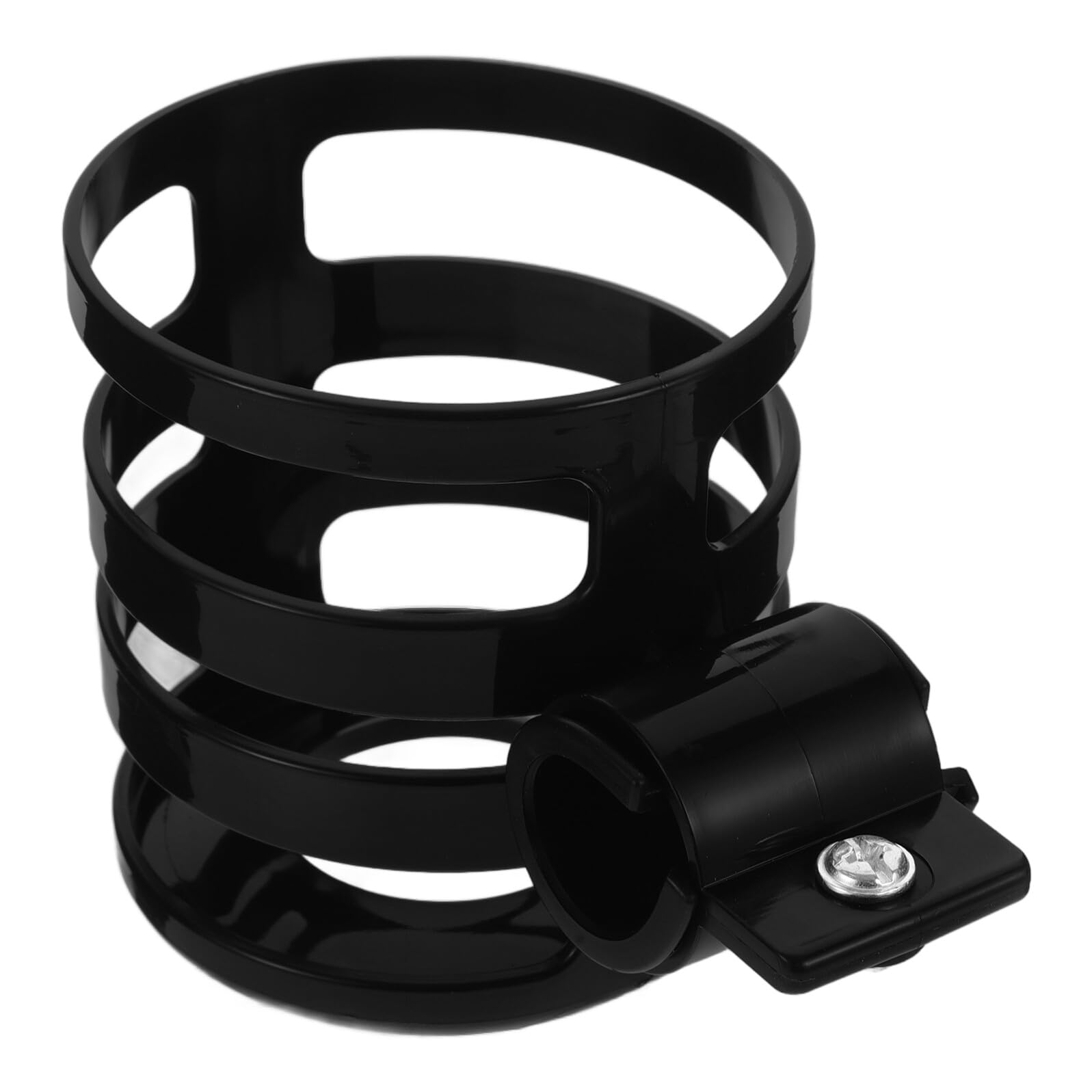 Portabotellas para bicicleta negro en plástico y metal de alta estabilidad