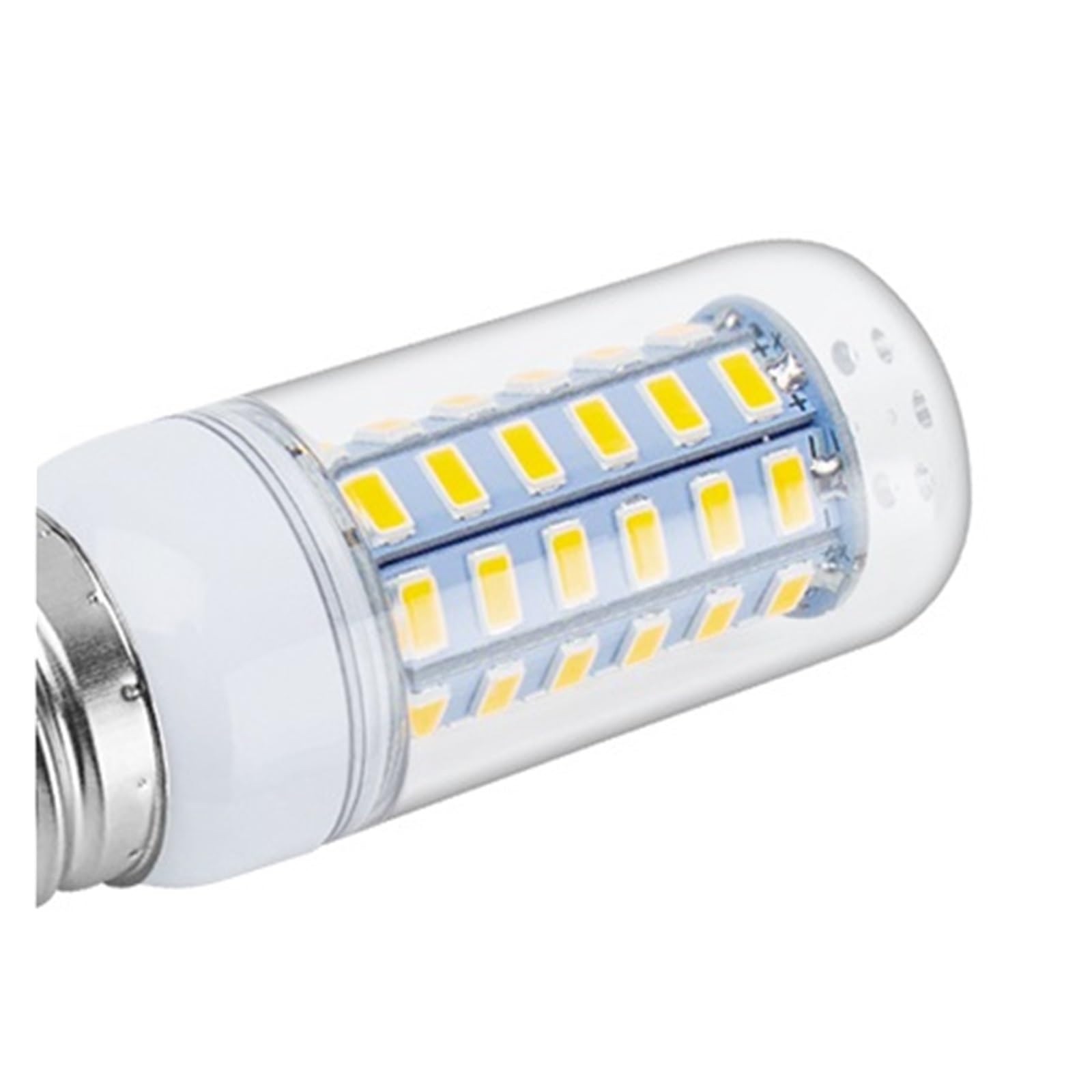 E27 Lampa Kukurydziana Led Light GU10 Żarówka Punktowa E14 Lampada LED B22 Światło Punktowe G9 Bombilla Energooszczędna Domowa Niskie ZużYcie Energii(E27 Cold White,56leds)