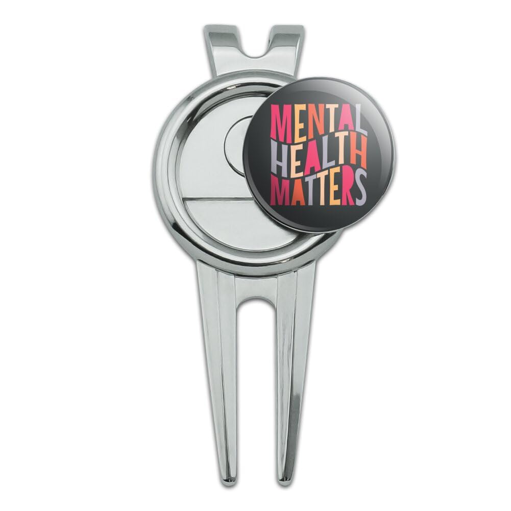 GRAPHICS & MORE Mental Health Matters Golf Divot Repair Tool and Ball Marker