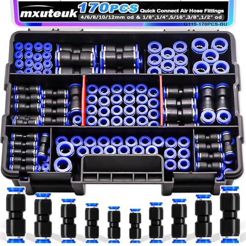 Mxuteuk 170PCS Quick Connect Air Hose Fittings