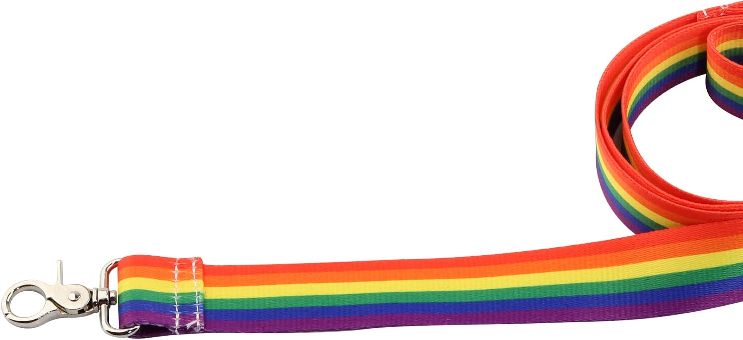 LGBTQ Dog Lead Rainbow Dog Puppy Lead Leash LGBTQ Gay Pride Pet Gift (Rainbow-l), 150 centimeters - Image 3