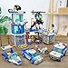 982 Pieces City Police Station Toy Building Set with Police Car Toy, Helicopter Toy, Boat Toy, Motorcycle, Mini Drone, Cop Accessories, Fun Police-Theme Toys Gift for Kids, Boys, Girls Ages 6 Plus