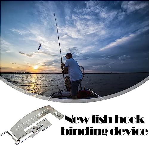 WUUOSSYUIS Gancho camada dispositivo de pesca equipamento de pesca aço inoxidável conveniência linha