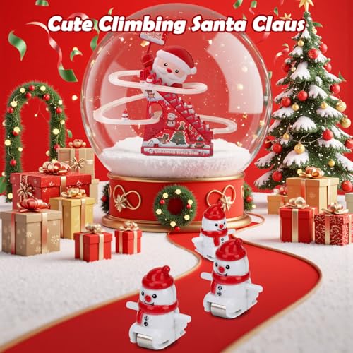 Climbing Stair Slide Toy for Kids, Racing Tack Playset with Music and Light, Christams Toy, Santa Claus Themed, Gift for Boys Girls - image 4