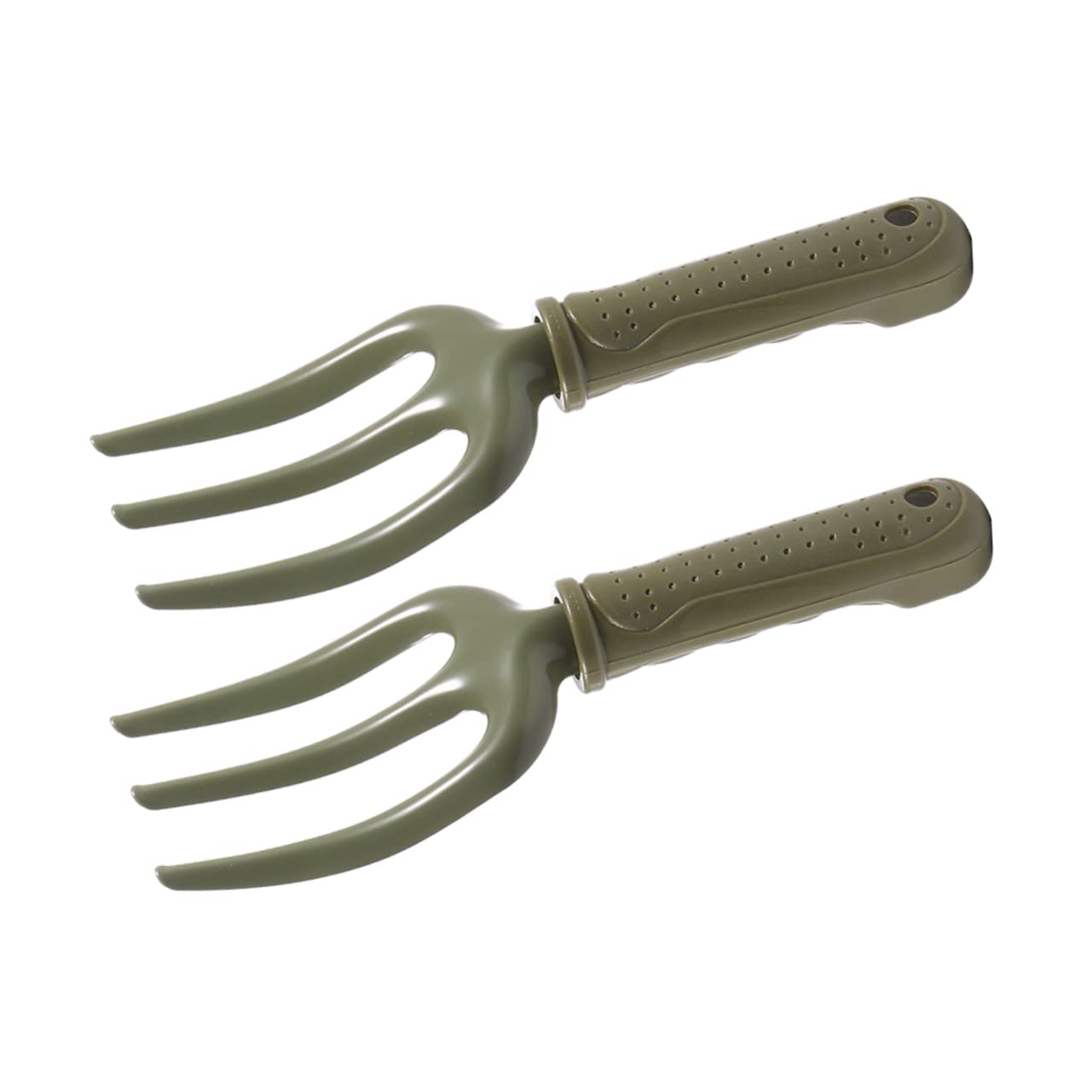 OFFSCH 2-Pack Iron Fork Gardening Hand Tool for Efficient Planting Weeding and Soil Mixing