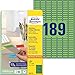 Produktbild AVERY Zweckform L6049-20 Grüne Etiketten (3.780 Aufkleber, 25,4x10mm auf A4, wieder rückstandsfrei ablösbar, selbstklebende Farbetiketten, Papier matt, bedruckbare, farbige Klebeetiketten) 20 Blatt