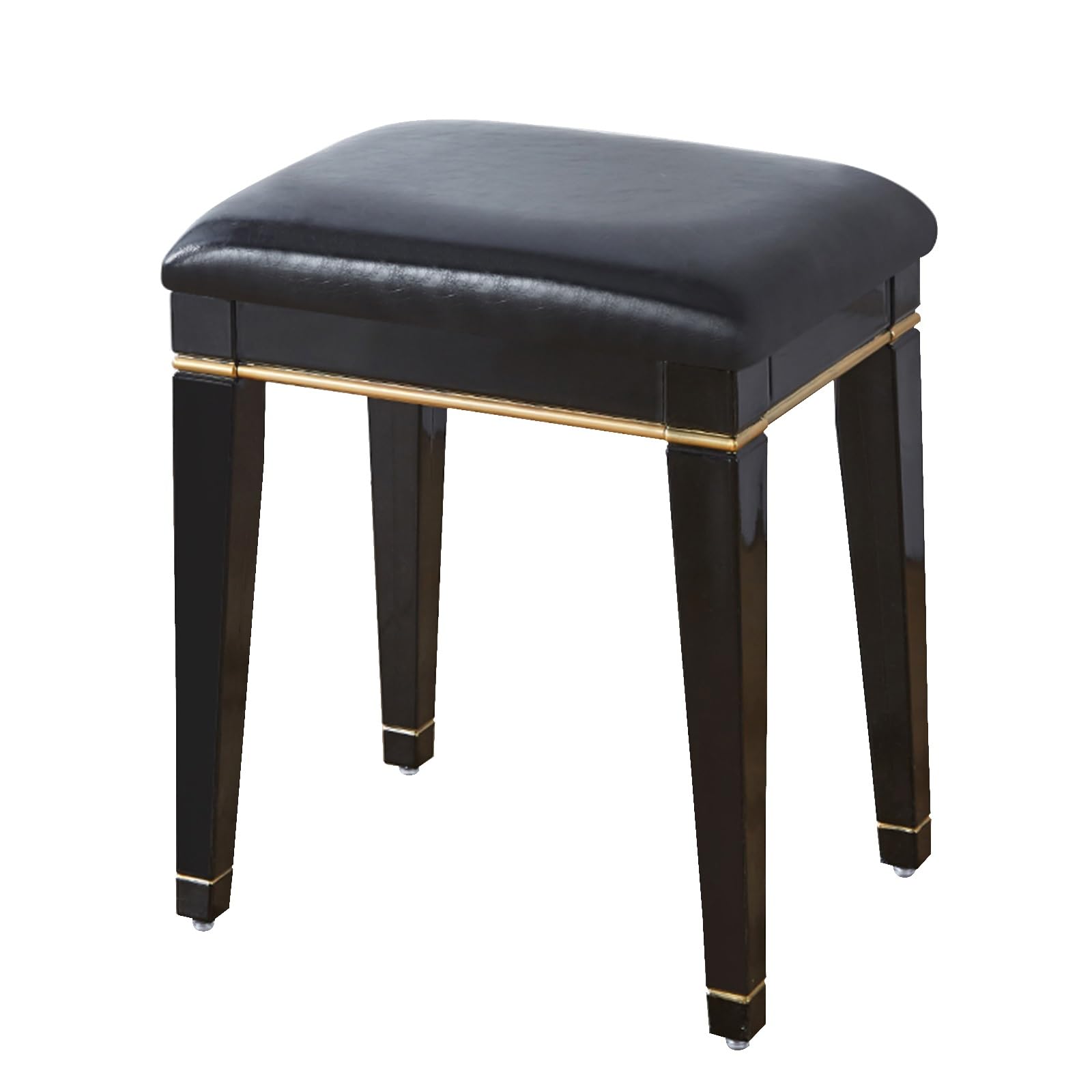 Pouf en velours noir parfait pour sublimer votre salon vintage