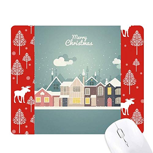 Forêt de Noël illustration maison de la souris pour habiller vos murs festifs