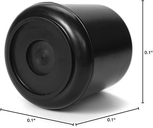 Miniatura 59 de Furnigear Tapas para patas de silla, puntas de goma antideslizantes de 1-1/2 pulgadas de diámetro interior, protectores de suelo redondas blancas