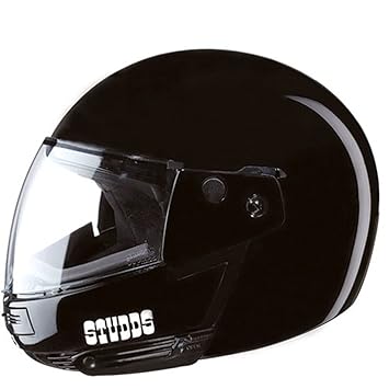 Studds Ninja Pastel Plain Full Face Helmet- Black (Xl)