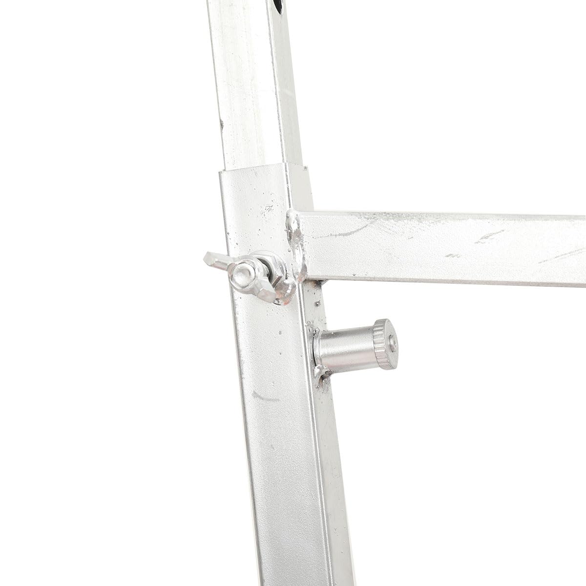 Piattaforma di Sicurezza Pieghevole in Alluminio, Piattaforma da Lavoro Regolabile 70-120cm, Carico 300kg, Antiscivolo, Ideale per Impalcatura e Uso Domestico o Professionale