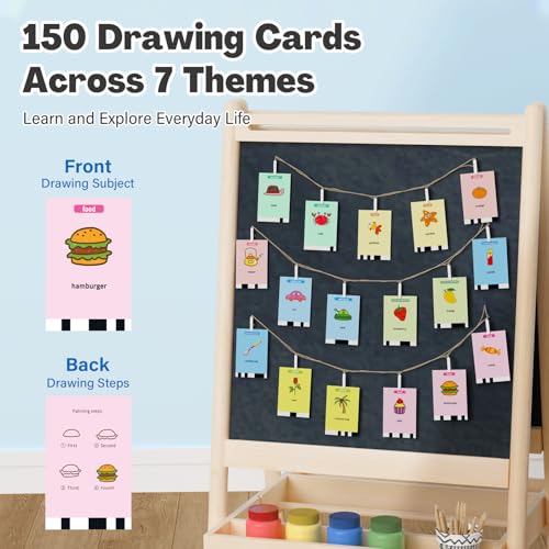RIVGOT Drawing Robot for Kids with 150 Cards, Voice Interactive Educational Drawing Machine, Montessori Painting Learning Toys for 3 4 5 6 7 8 Year Old Boys Girls Birthday Party - Image 5