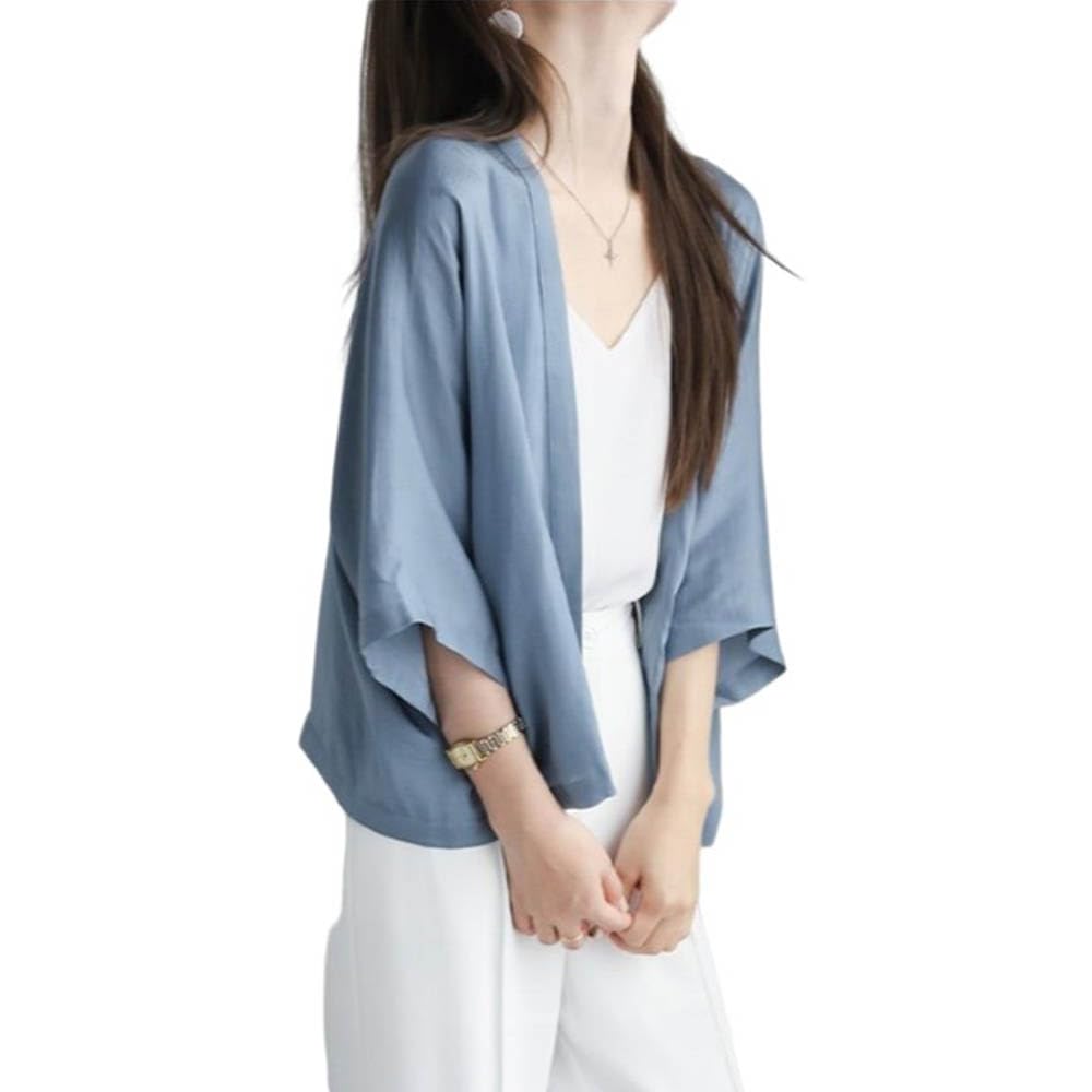 PLST シアーブルゾン 　ホワイト　シアー　ジャケット　羽織り カーディガン PLST(プラステ)公式 | シアーカーディガン