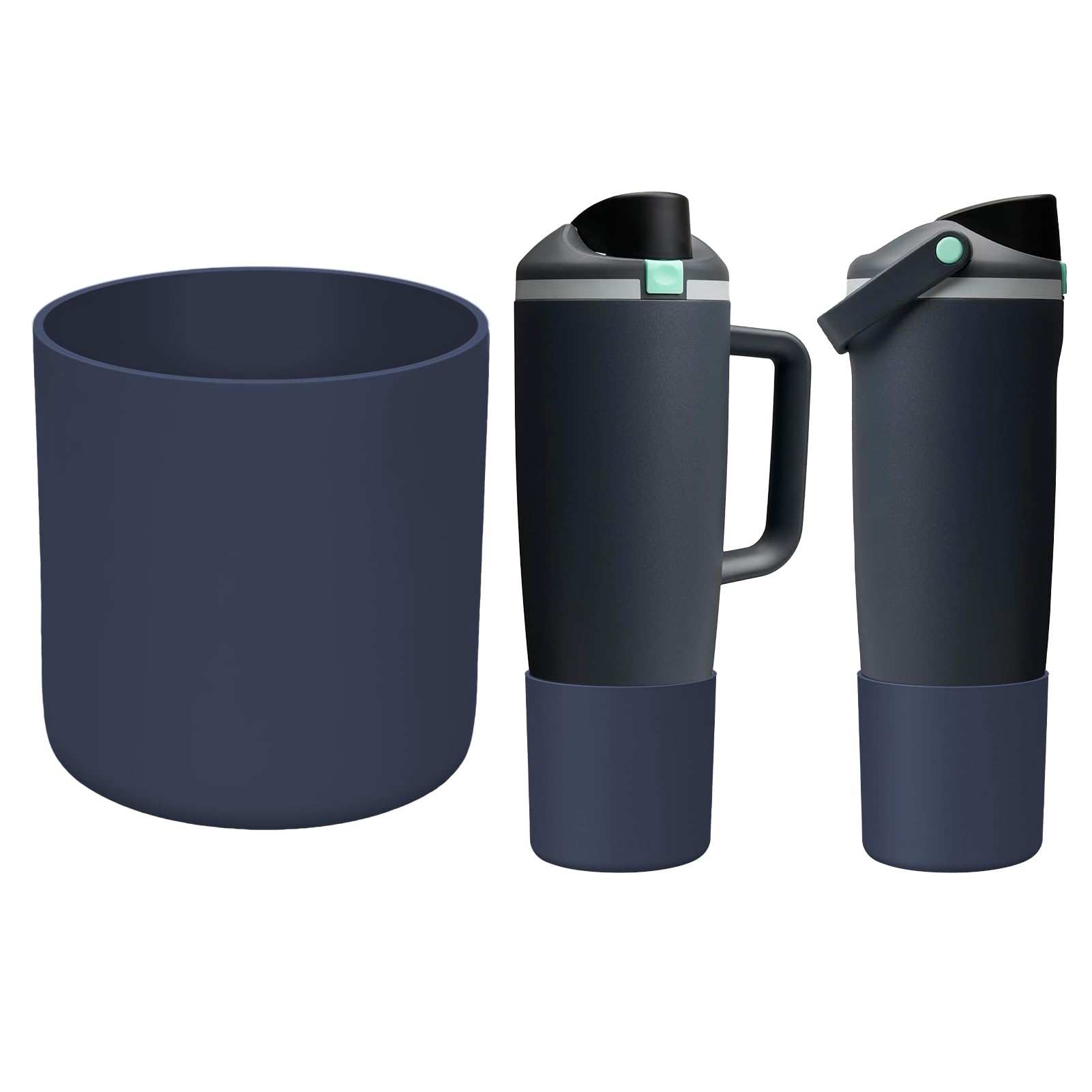 Silicone Higher Boot Compatible with Owala 30oz & 40oz FreeSip Sway Bottles & Tumblers, Large Protection Anti-Slip Bottom Cover Sleeve for Freesip Sway Tumbler and Bottle