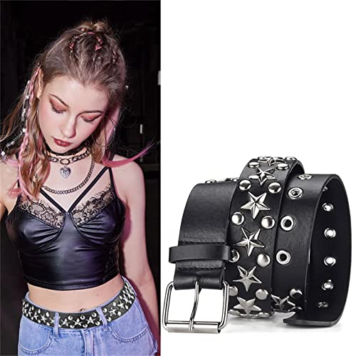 Goth Punk Belt Men's and Women's Punk Belt Belt Rivet Belt for Women and Men2