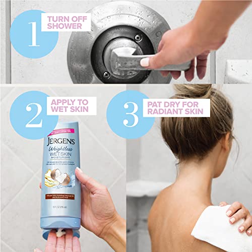 Jergens Wet Skin Body Moisturizer With Coconut Oil, In Shower Lotion For Dry Skin 10 Fl Oz (Pack Of 3) #TOP5