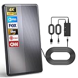 Digitale TV-Antenne für Smart-TV drinnen und draußen, 980+ Meilen lange Reichweite...