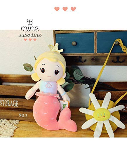 Image of Tickles Mermaid Soft Doll Stuffed Plush Animal Toy for Kids Girls Birthday Gifts (Color: Pink Size: 60 cm)