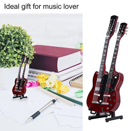 Modèle de guitare, modèle d’instrument de musique de mini guitare électrique élégante de guitare miniature en bois de 7… - Les Beatles, Paul McCartney, John Lennon, RIngo Starr, George Harrison Modèle de guitare, modèle d'instrument de musique de mini guitare électrique élégante de guitare miniature en bois de 7… – Image 5