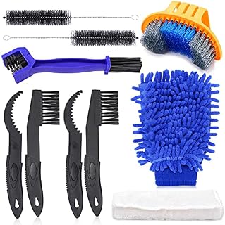 Oumers Bicycle Clean Brush Kit, Motorcycle Bike Chain Cleaning Tools Make Chain/Crank/Tire/Sprocket Cycling Corner Stain Dirt Clean, Durable/Practical fit All Bike