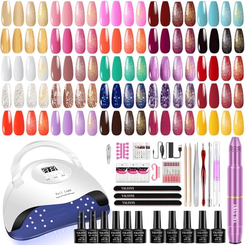 YALSYNY Gel Nail Polish Kit,With UV LED Nail Dryer,Electric nail