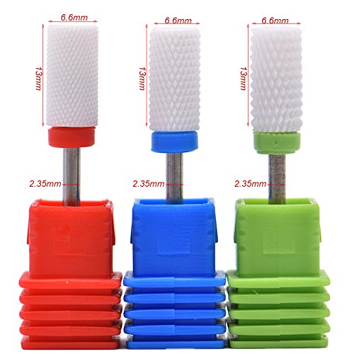 Kit de puntas de cerámica para taladro de uñas miniatura 6