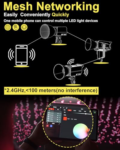Image of IFOOTAGE SL 320DN Video Light,320W COB LED Light for Studio,Like Daylight,8 Lighting Effects,CRI 98,TLCI 99,56000Lux @1M,Bluetooth App /Button Control,AC Power Adapter,TM-30 Rf97 Rg100