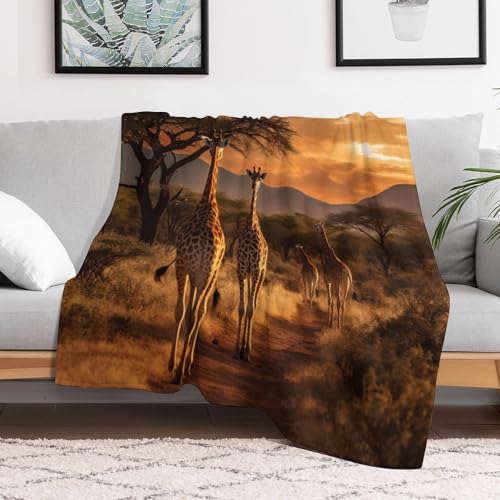 Manta de jirafa suave para sofa con medidas de 140x180 cm 3