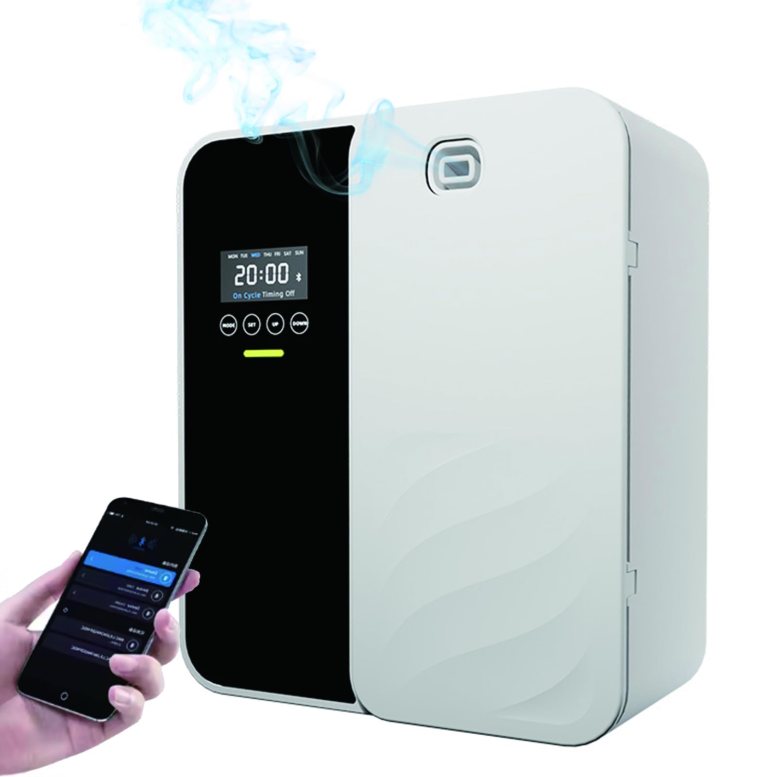 Difusor de Aroma Inteligente – Difusor de Aceite Esencial sin Agua de 500 ml con Control por Aplicación y Temporizador, Cubre hasta 1000 m³, Difusión de Fragancias para Casa, Oficina y Hotel