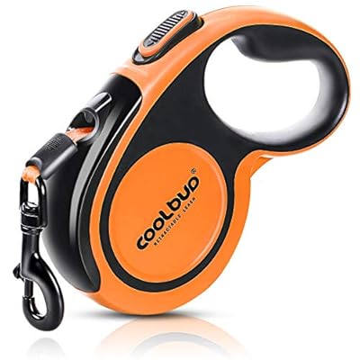 Retractable Dog Lead Extendable Long Heavy Duty Strong Dog Leash for Large Dogs Up to 110lbs, 16ft Strong Reflective Nylon Tape, 360° Tangle-Free, One-Handed Brake, Pause, Lock