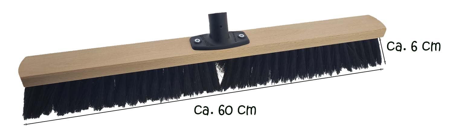 Miotła pokojowa, miotła o dużej pojemności (60 cm, czarna)