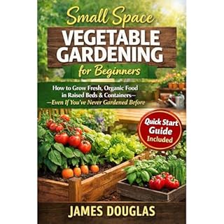 Small Space Vegetable Gardening for Beginners Audiobook By James Douglas cover art
