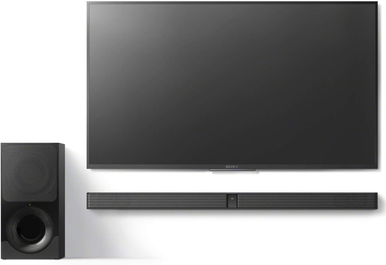 Sony HT-CT290 Soundbar and Subwoofer placed with a television