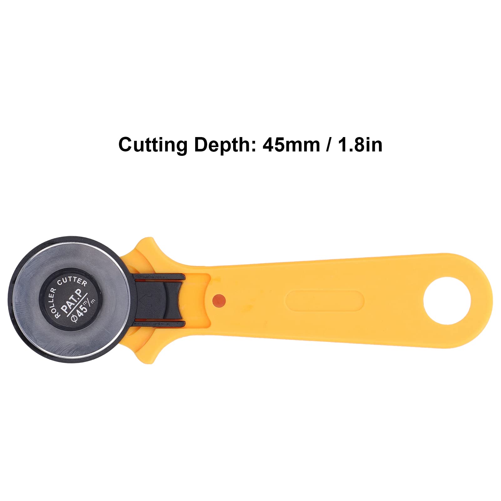 45mm Leather Cutting Tool Fabric Rotating Cutter Loop Stick Cutter Fabric Cutting Wheel DURABLE HIGH QUALITY CIRCULAR BLADE CUTTER FOR FABRIC, PAPER, AND LEATHER
