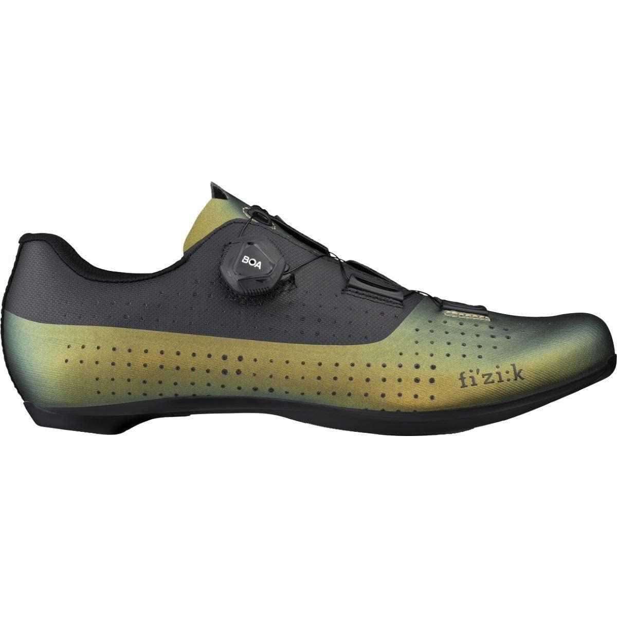 Fizik R4 Tempo Overcurve Clip-in Cycling Shoes, Iridescent/Green, Size 37 EU