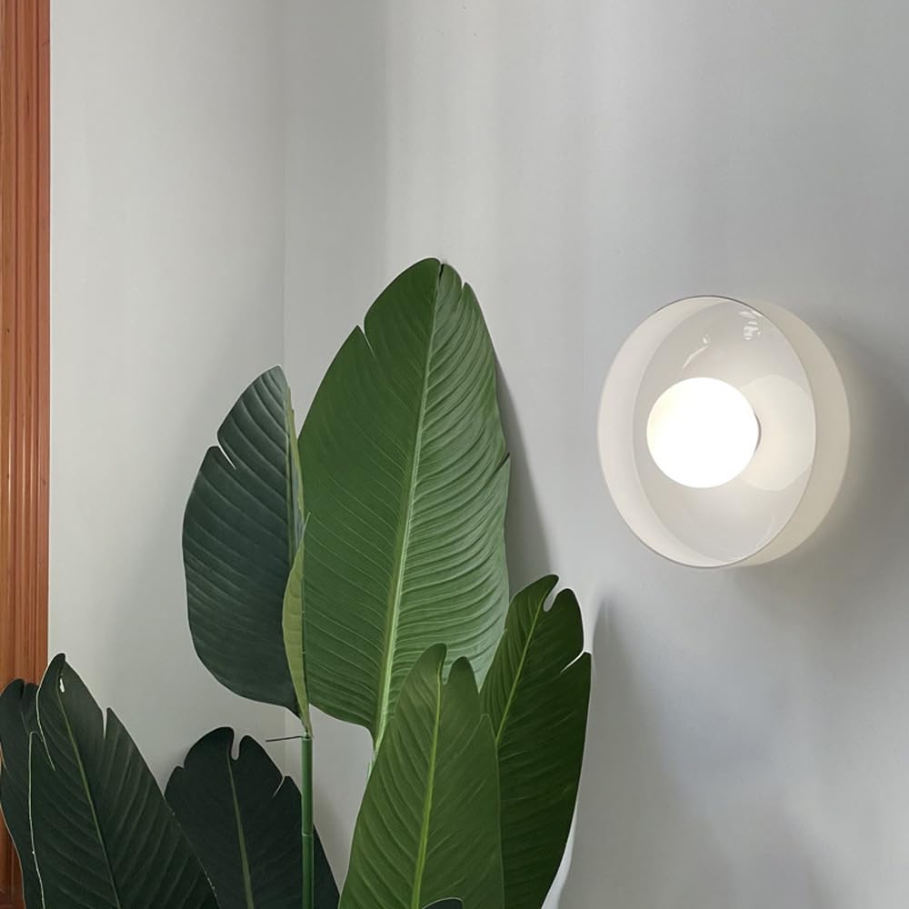 Nowoczesna lampa ścienna z połowy wieku, lampy sufitowe do przedpokoju, duże białe szkło pomarańczowe zielone lampy sufitowe do kuchni, kinkiety do sypialni, ilumi