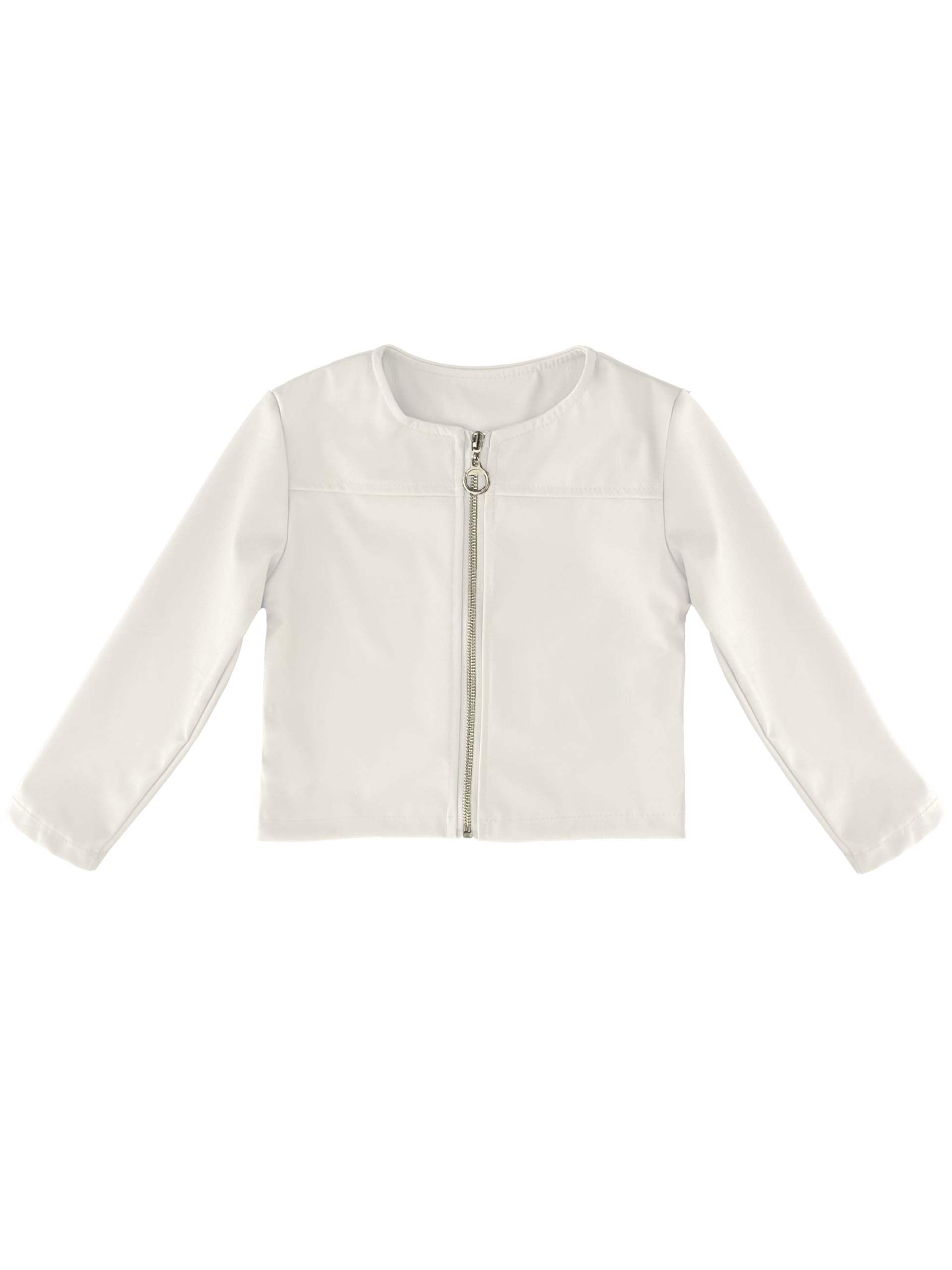 JOPHY & CO. Giacchetta Coprispalle Bambina Ecopelle a Maniche Lunghe (cod. 3071)